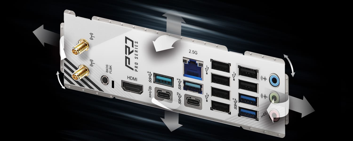 Flexible Integrated I/O Shield